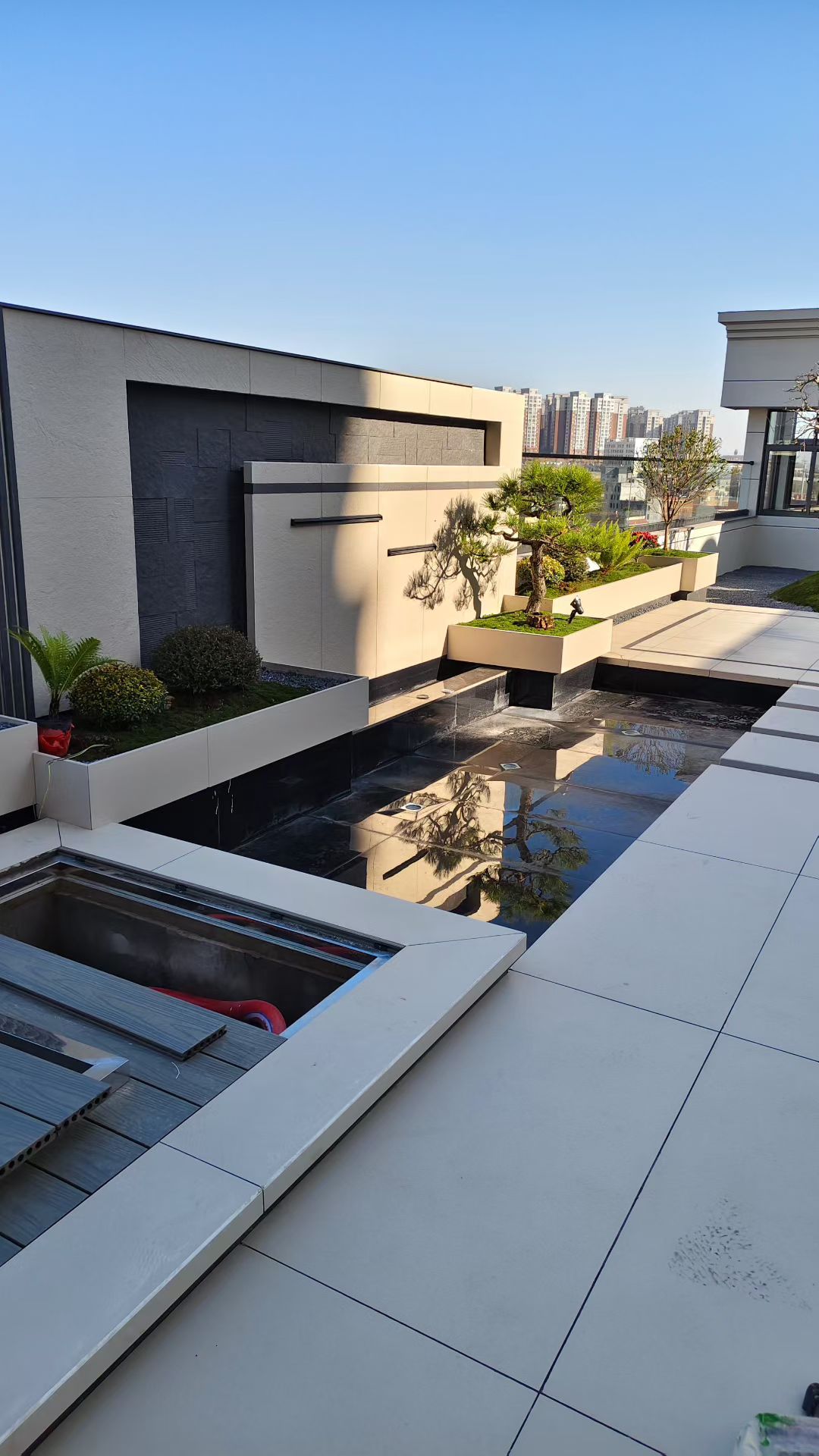 重庆沙坪坝120m²楼顶花园设计施工实景案例